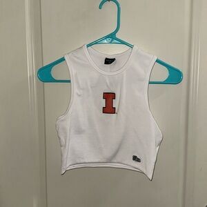 University of Illinois white tank top